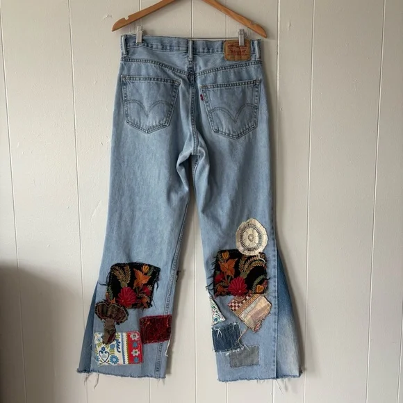 Levi’s 550 Patchwork Hippie Jeans